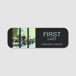 Abstract Name Tag