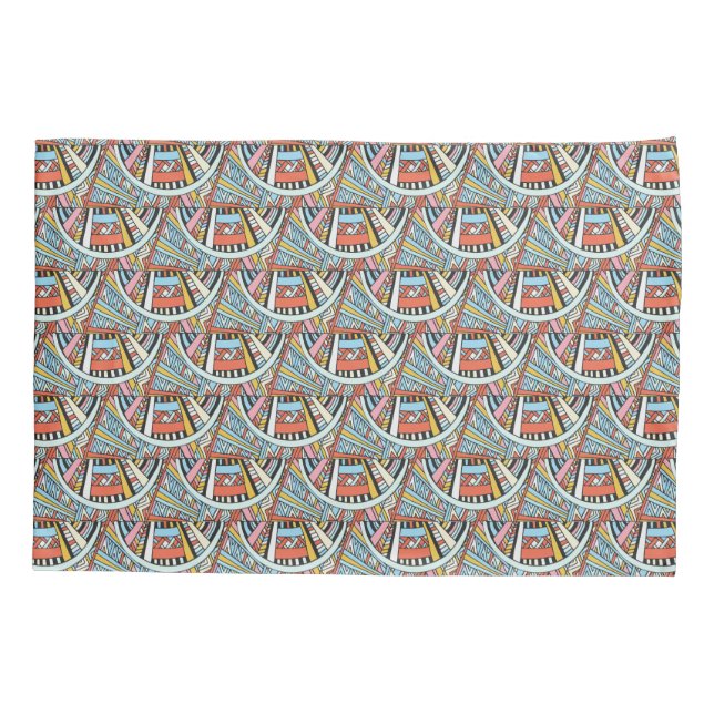 Abstract Native Pattern pillowcases (Back)