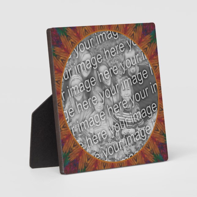 Abstract Nature Art Create Your Own Photo Plaque (Front)