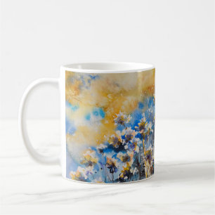 Abstract nature background with floral motifs.Pict Coffee Mug