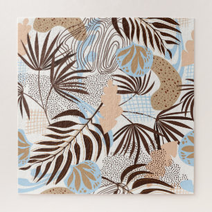 Abstract Nature Exotic Plants Pattern Jigsaw Puzzle