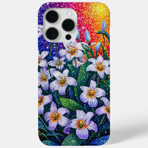 Abstract nature flowers iPhone 15 pro max case