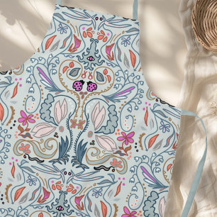 Abstract Nature Illustrated All-over Pattern Apron
