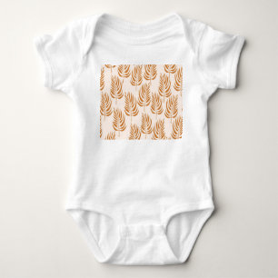Abstract Nature, Minimalist Seamless Pattern. Baby Bodysuit