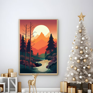 Abstract Nature modern wall art poster