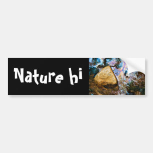 abstract nature still water bumper sticker