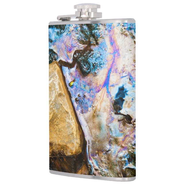 abstract nature still water hip flask (Left)