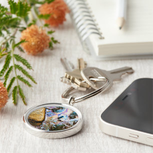 abstract nature still water key ring