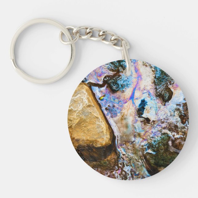 abstract nature still water key ring (Front)