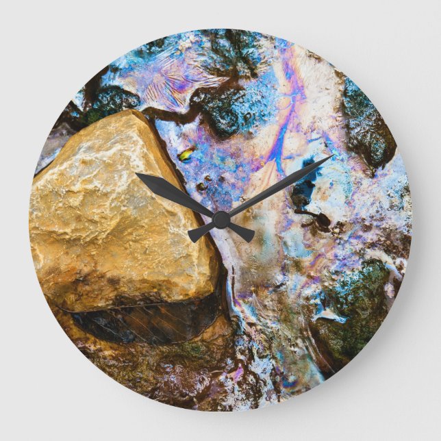 abstract nature still water large clock (Front)