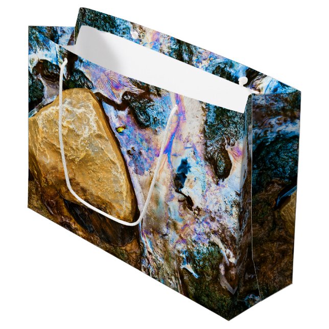abstract nature still water large gift bag (Front Angled)