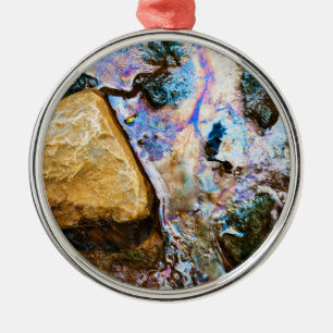 abstract nature still water metal ornament