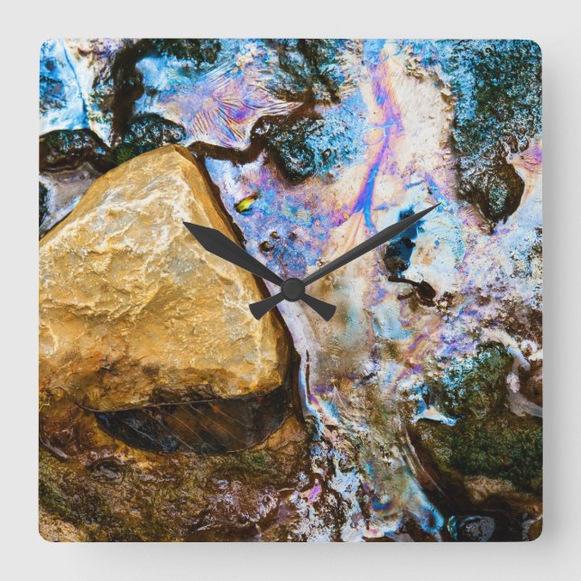 abstract nature still water square wall clock (Front)