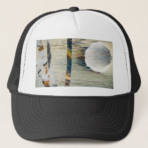 Abstract nature trucker hat