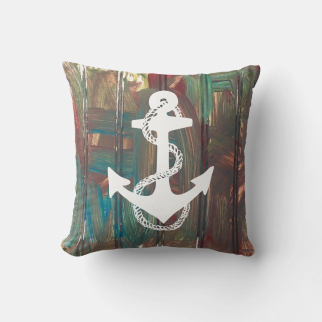 abstract nautical ANCHOR + ROPE | Cushion (Front)