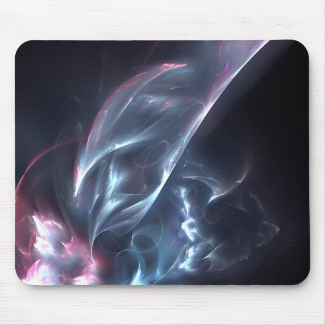 Abstract Nebula Blue and Purple Mouse Pad (Front)