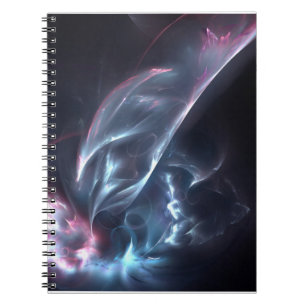 Abstract Nebula Blue and Purple Notebook