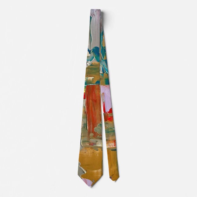 Abstract Neck Tie Gold #8 (Front)
