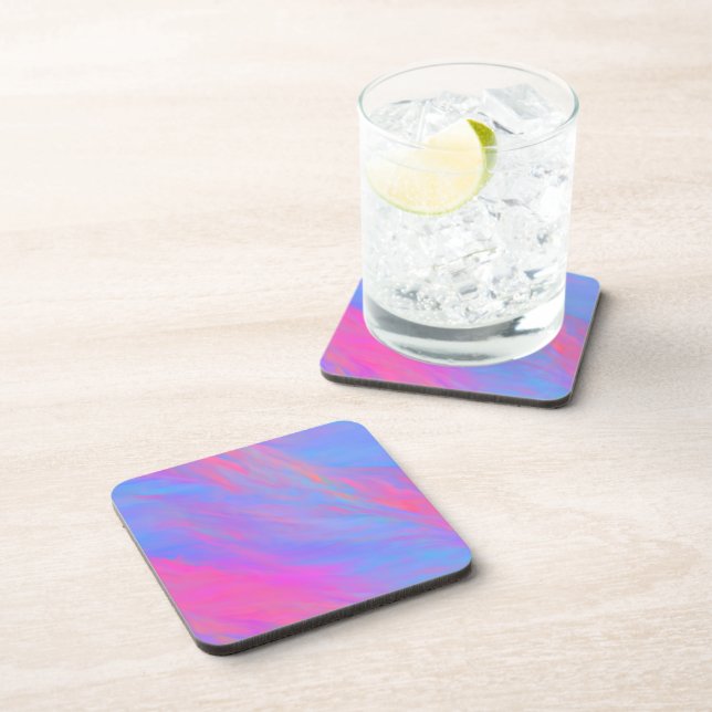 Abstract Neon Ink Flow Coaster (Right Side)