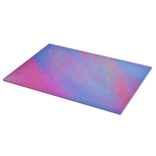 Abstract Neon Ink Flow Cutting Board