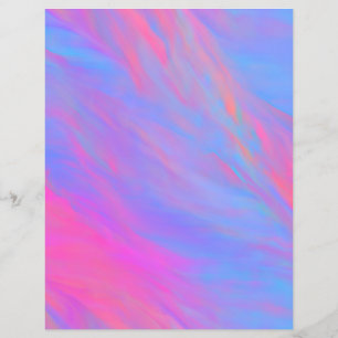 Abstract Neon Ink Flow Scrapbook Paper