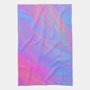 Abstract Neon Ink Flow Tea Towel