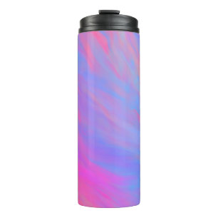 Abstract Neon Ink Flow Thermal Tumbler