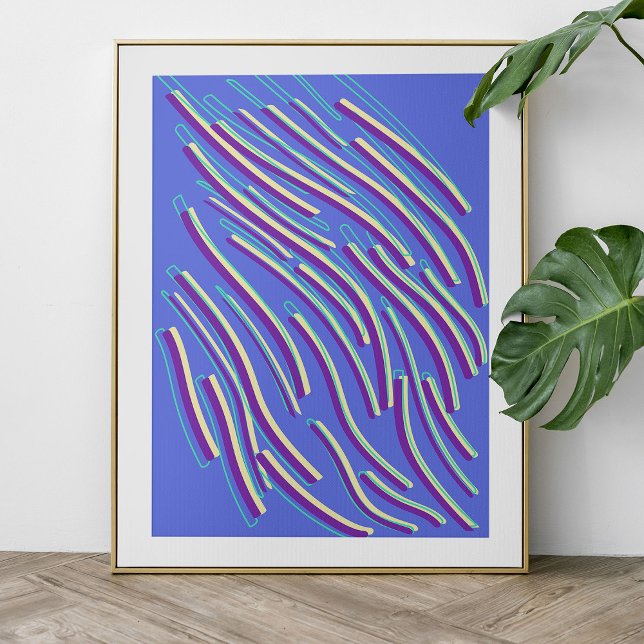 Abstract Neon Lines Poster (Creator Uploaded)