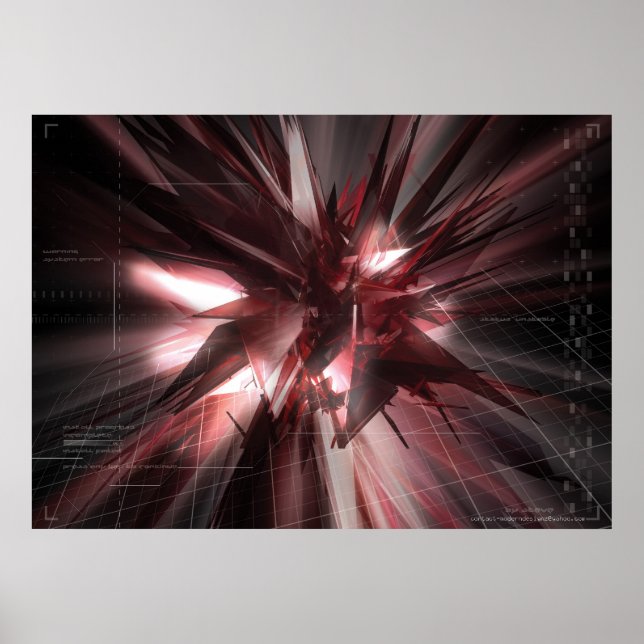 abstract network poster (Front)