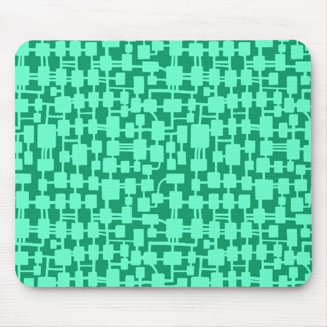 Abstract Network - Turquoise on 099765 Mouse Pad (Front)