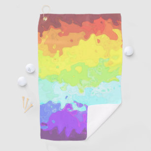 Abstract Neurogender Pride Flag Bandanna Golf Towel