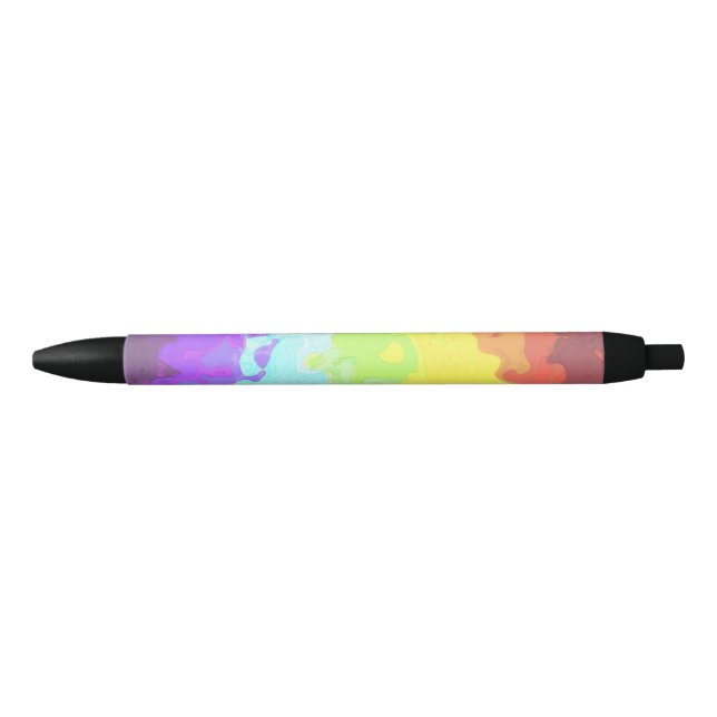 Abstract Neurogender    Pride Flag     Black Ink Pen (Front)