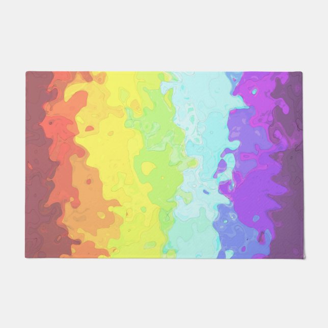Abstract Neurogender    Pride Flag     Doormat (Front)