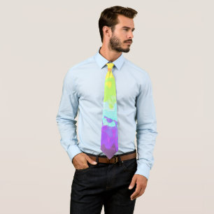 Abstract Neurogender    Pride Flag     Tie
