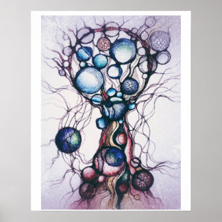 Abstract Neurographic Arrint, Standard Semi-Gloss Poster