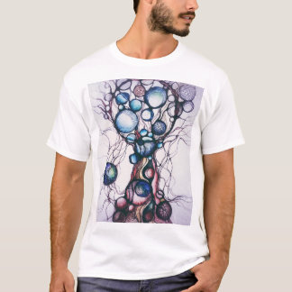 Abstract Neurographic Art Tree Graphic T-Shirt
