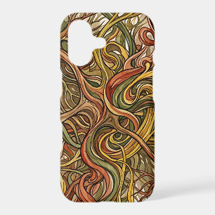 Abstract Neuron Network Earth Ink iPhone Cases