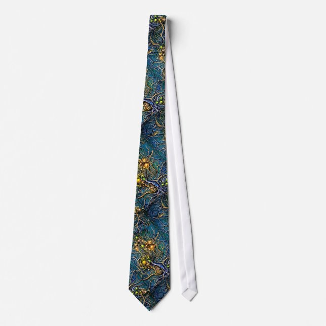 Abstract neuron tie (Front)
