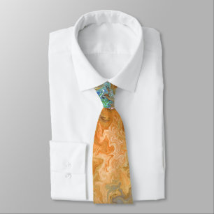 Abstract Neutral Colours Neck Tie
