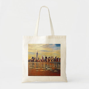 Abstract New York Skyline Tote Bag