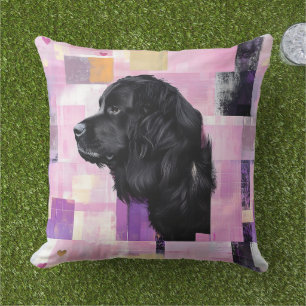 Abstract Newfie Cushion