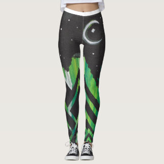 Abstract nightscape leggings