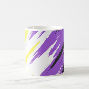 Abstract Nonbinary Pride Flag Coffee Mug