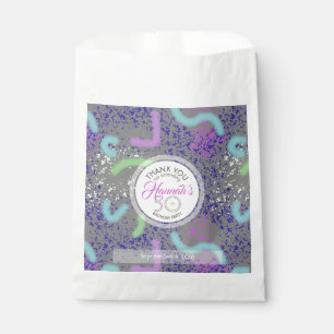 Abstract Noodle 50th Birthday Thank You favour Bag