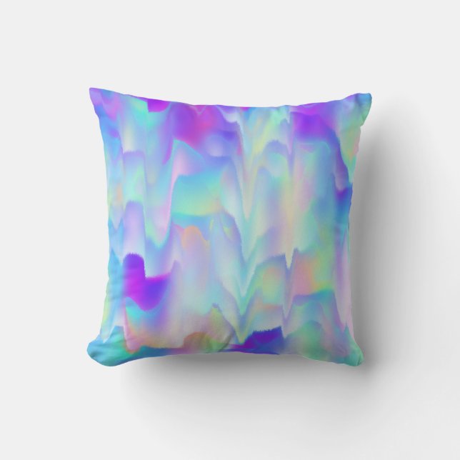 Abstract Northern Lights Cushion (Front)