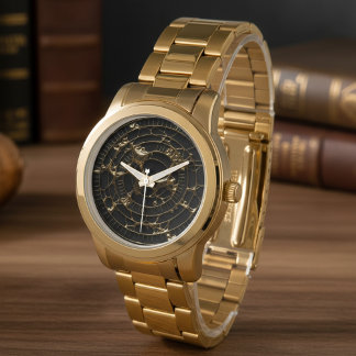 Abstract Obsidian Watch Dial