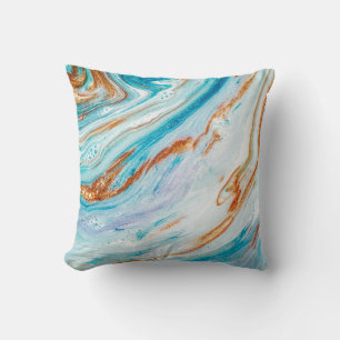 Abstract ocean- ART. Natural Luxury. Style incorpo Cushion