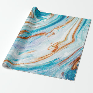 Abstract ocean- ART. Natural Luxury. Style incorpo Wrapping Paper