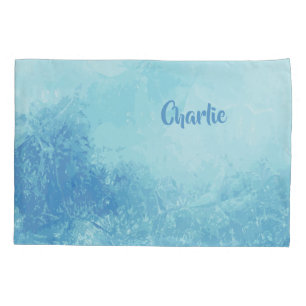 Abstract Ocean custom name pillowcases