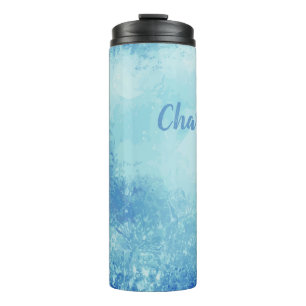 Abstract Ocean custom name tumbler